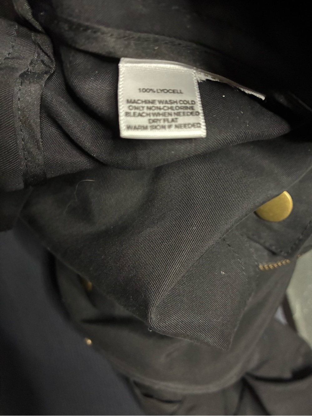 LOFT Black Lightweight Double-Breasted Jacket with Gold Buttons - Picture 7 of 8